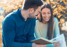 Couple in park