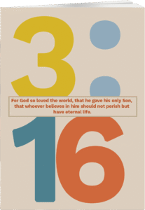 A card with large numbers 