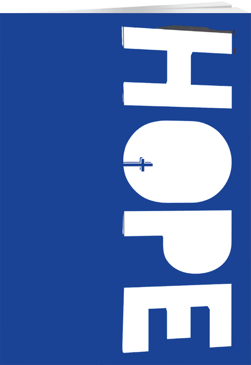 A card with large numbers 